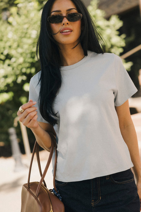 Coco Classic Tee // Dusty Blue